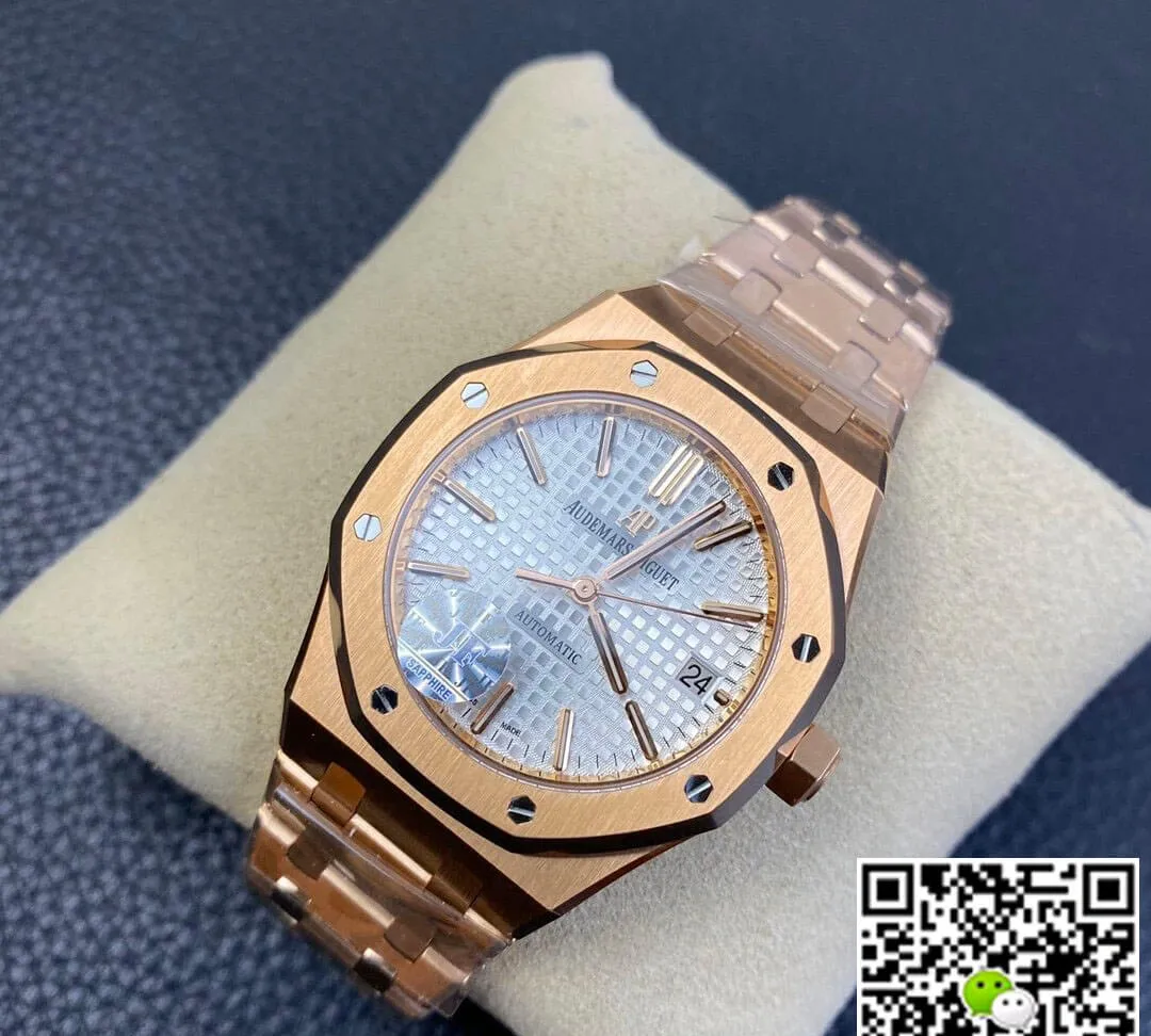 Audemars Piguet Royal Oak 15450OR.OO.1256OR.01 JF Factory 1:1 Best Edition Replica Watch White Dial